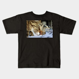 Sleeping Cat Kids T-Shirt